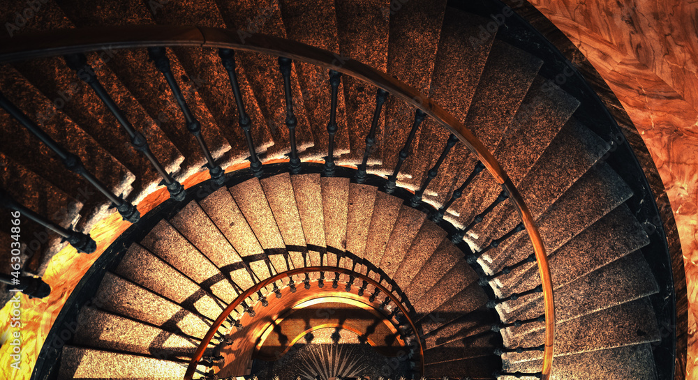 Naklejka premium escalier en colimacon