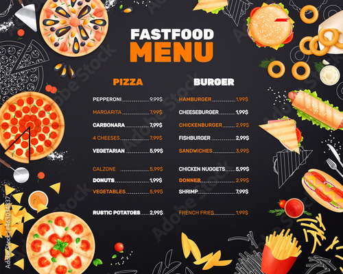 Fast Food Menu