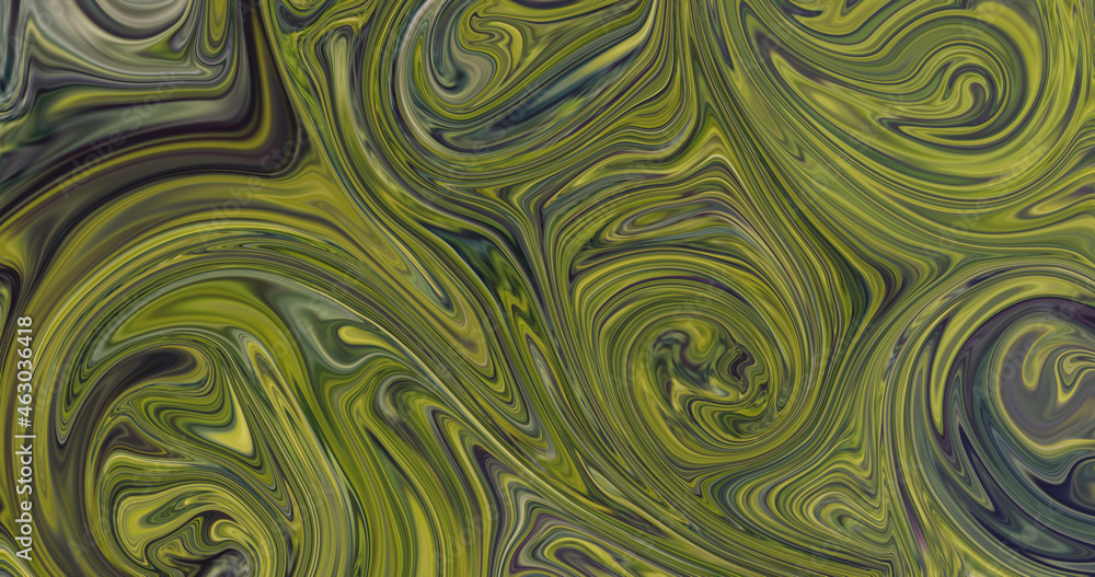 Abstract liquid marble background. Dark and avocado green. Abstract liquid marble background. Dark and avocado green.