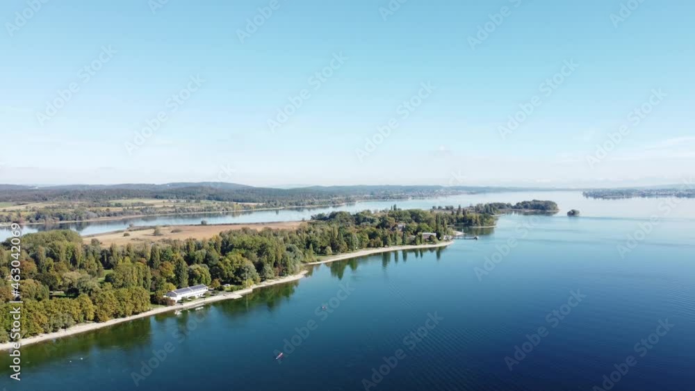 Die Halbinsel Mettnau bei Radolfzell, am Horizont die Insel Reichenau - Teil 3 Die Halbinsel Mettnau bei Radolfzell, am Horizont die Insel Reichenau - Teil 3
