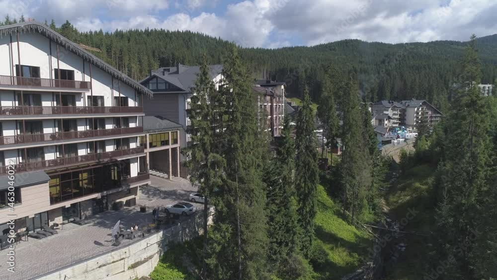 Holiday home in a picturesque mountain area. Carpathians, Ukraine Holiday home in a picturesque mountain area. Carpathians, Ukraine