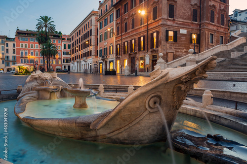 Photography The wonderful landscape that offers Piazza di Spagna in Rome with the famous sta