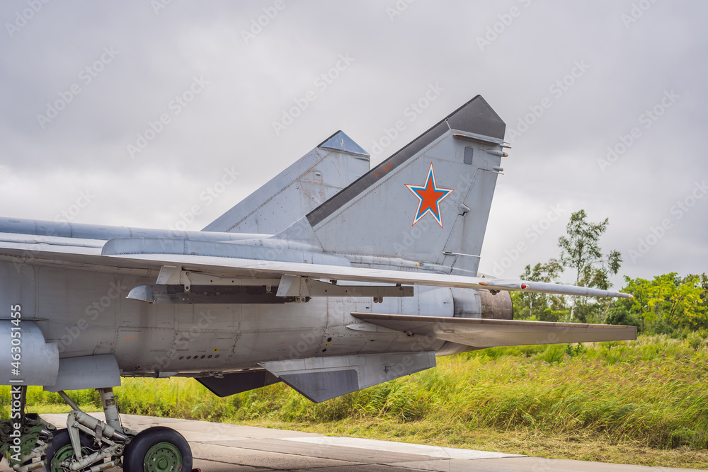 Fototapeta premium Russian troops arrived by plane. Russia military equipment