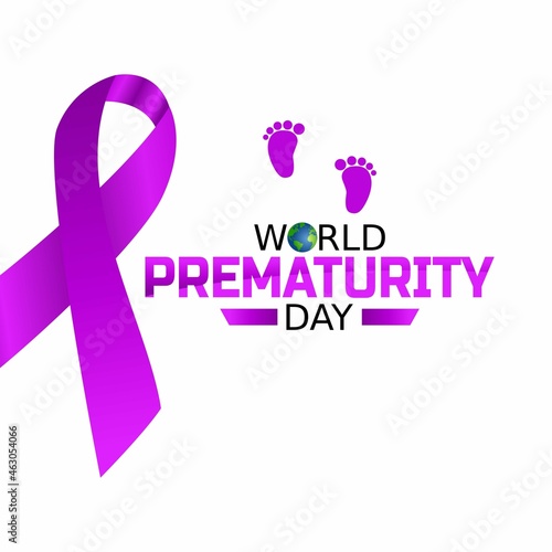 vector graphic of world prematurity day good for world prematurity day celebration. flat design. flyer design.flat illustration.