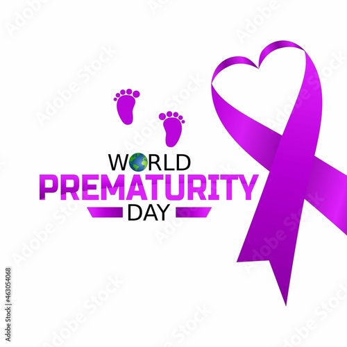 vector graphic of world prematurity day good for world prematurity day celebration. flat design. flyer design.flat illustration.