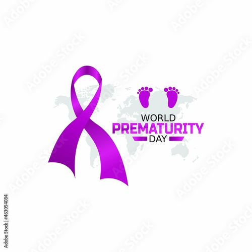 vector graphic of world prematurity day good for world prematurity day celebration. flat design. flyer design.flat illustration.