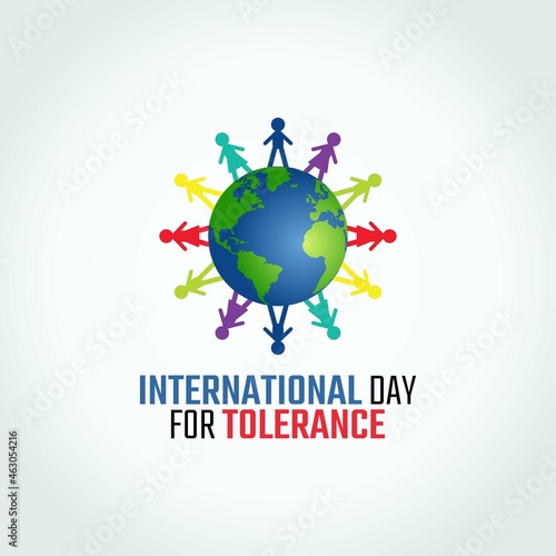 vector graphic of International Day for tolerance good for International Day for tolerance celebration. flat design. flyer design.flat illustration.