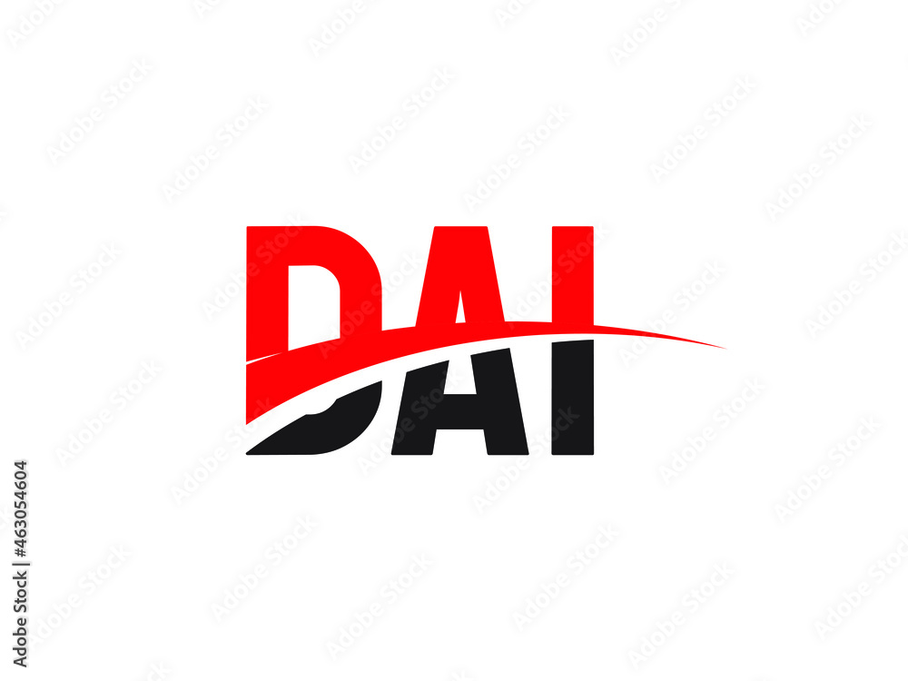 DAI Letter Initial Logo Design Vector Illustration