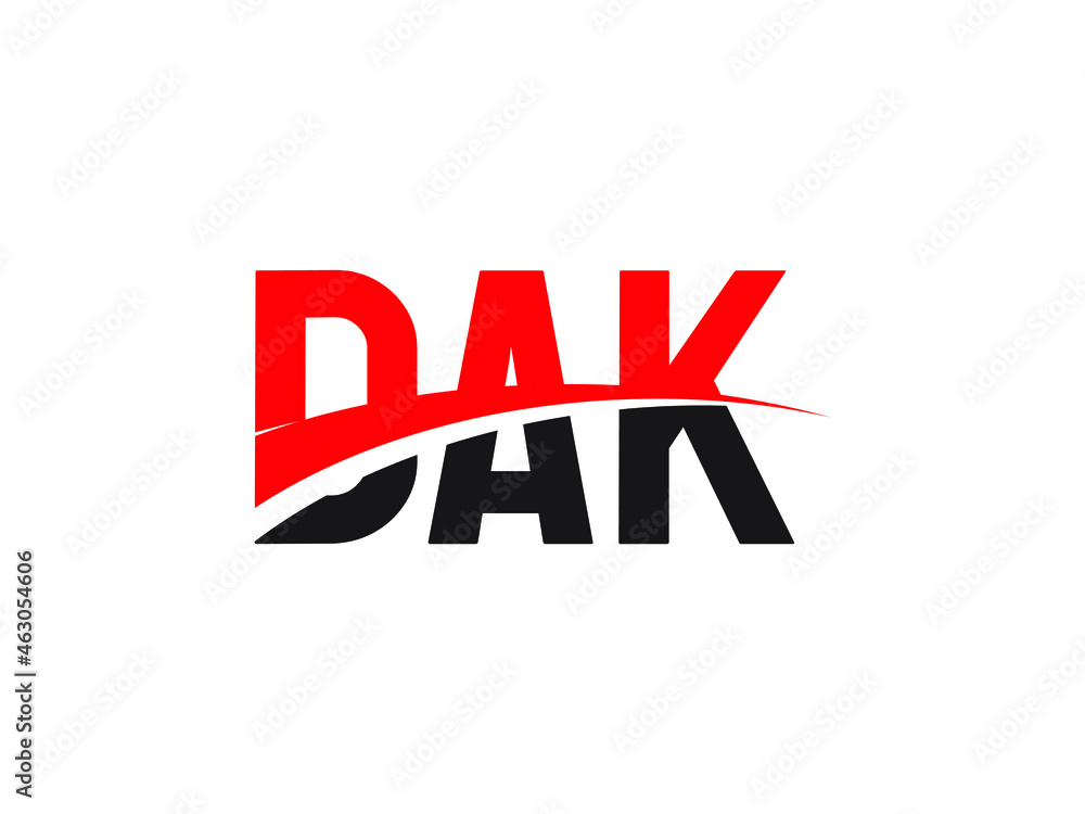Obraz premium DAK Letter Initial Logo Design Vector Illustration