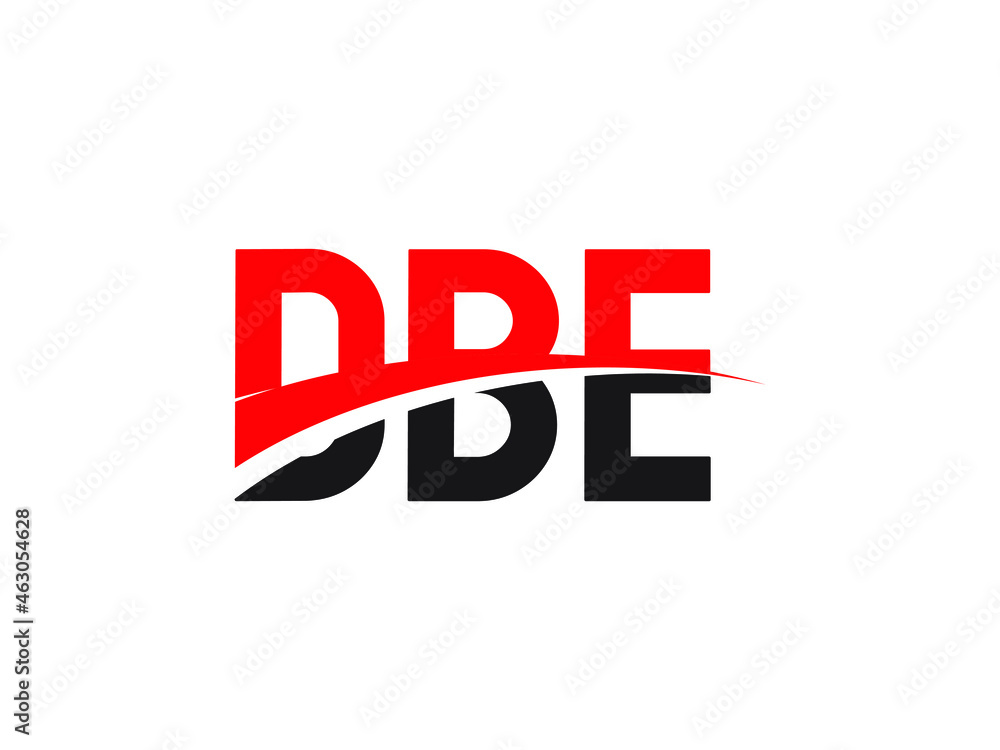 DBE Letter Initial Logo Design Vector Illustration