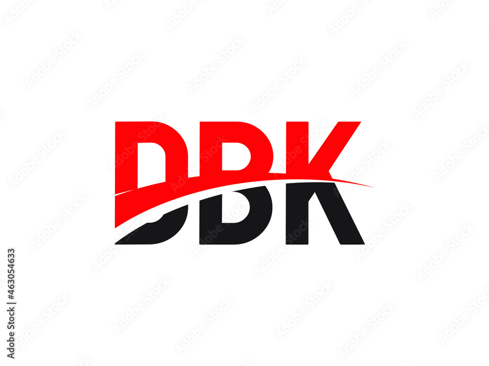 DBK Letter Initial Logo Design Vector Illustration