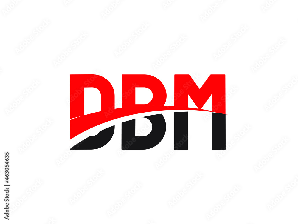 DBM Letter Initial Logo Design Vector Illustration
