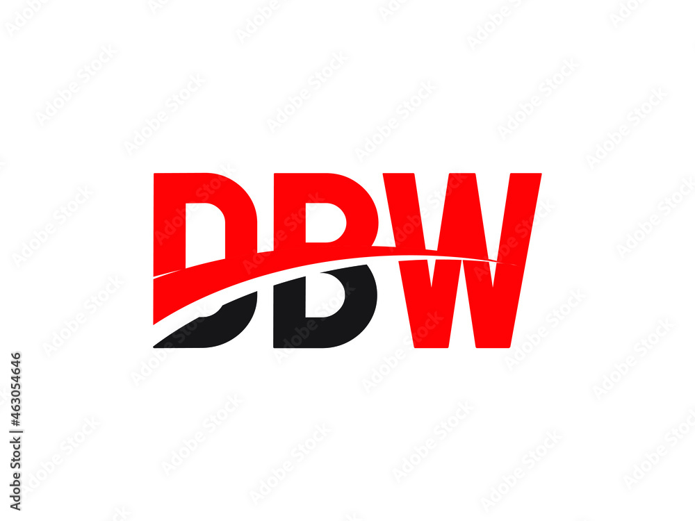 DBW Letter Initial Logo Design Vector Illustration DBW Letter Initial Logo Design Vector Illustration