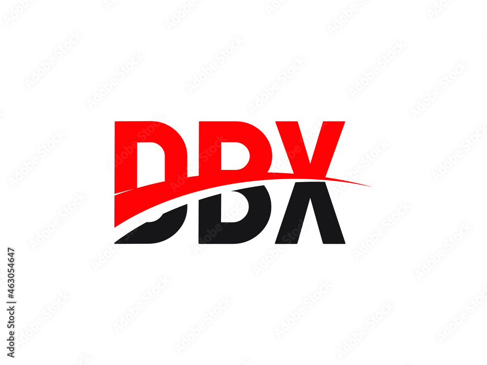 DBX Letter Initial Logo Design Vector Illustration