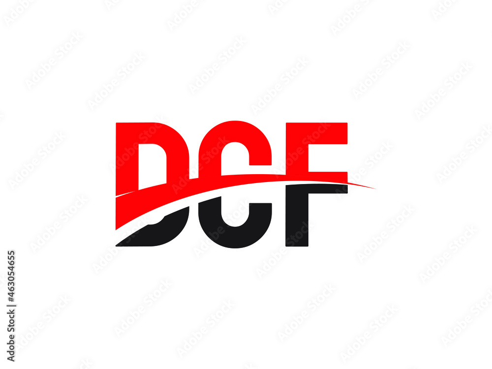 Fototapeta premium DCF Letter Initial Logo Design Vector Illustration