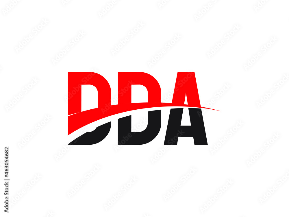 DDA Letter Initial Logo Design Vector Illustration
