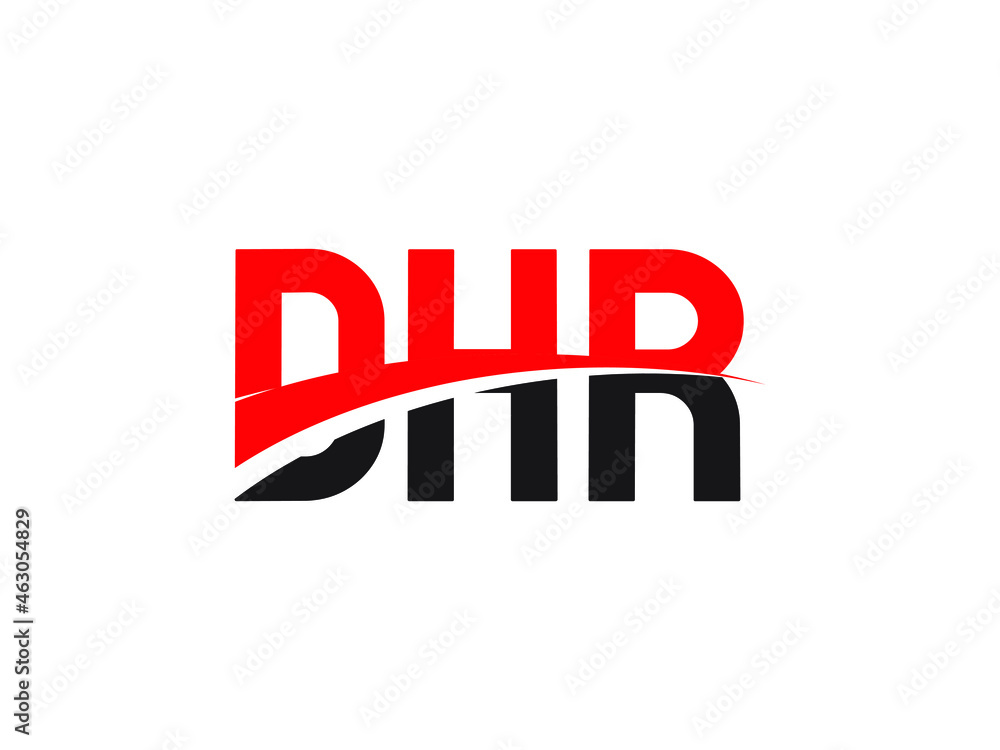DHR Letter Initial Logo Design Vector Illustration DHR Letter Initial Logo Design Vector Illustration