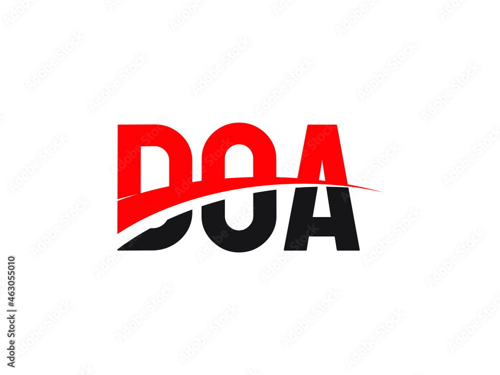 DOA Letter Initial Logo Design Vector Illustration DOA Letter Initial Logo Design Vector Illustration