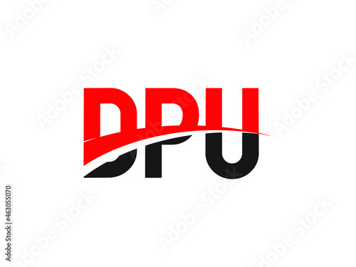 DPU Letter Initial Logo Design Vector Illustration photo