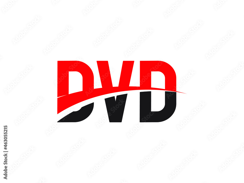 Fototapeta premium DVD Letter Initial Logo Design Vector Illustration