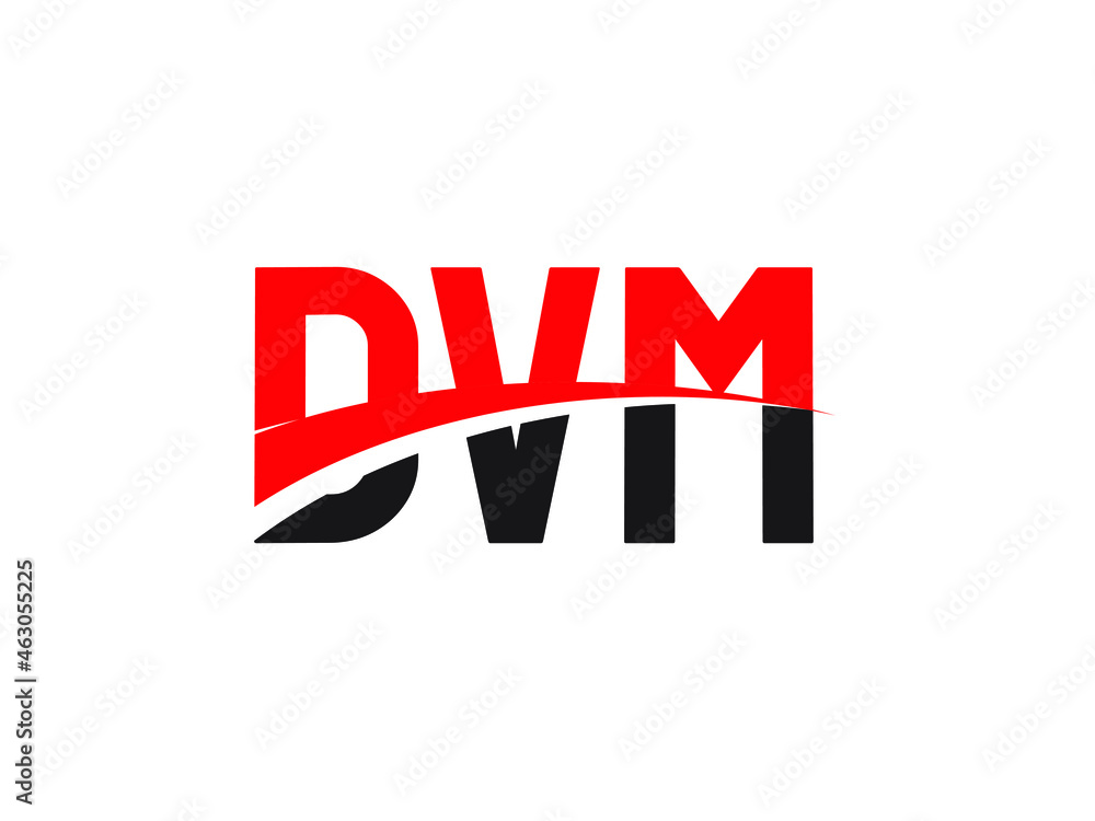 DVM Letter Initial Logo Design Vector Illustration