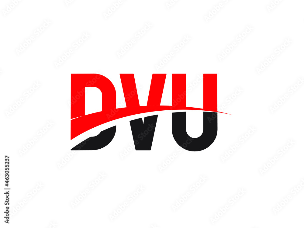 DVU Letter Initial Logo Design Vector Illustration DVU Letter Initial Logo Design Vector Illustration