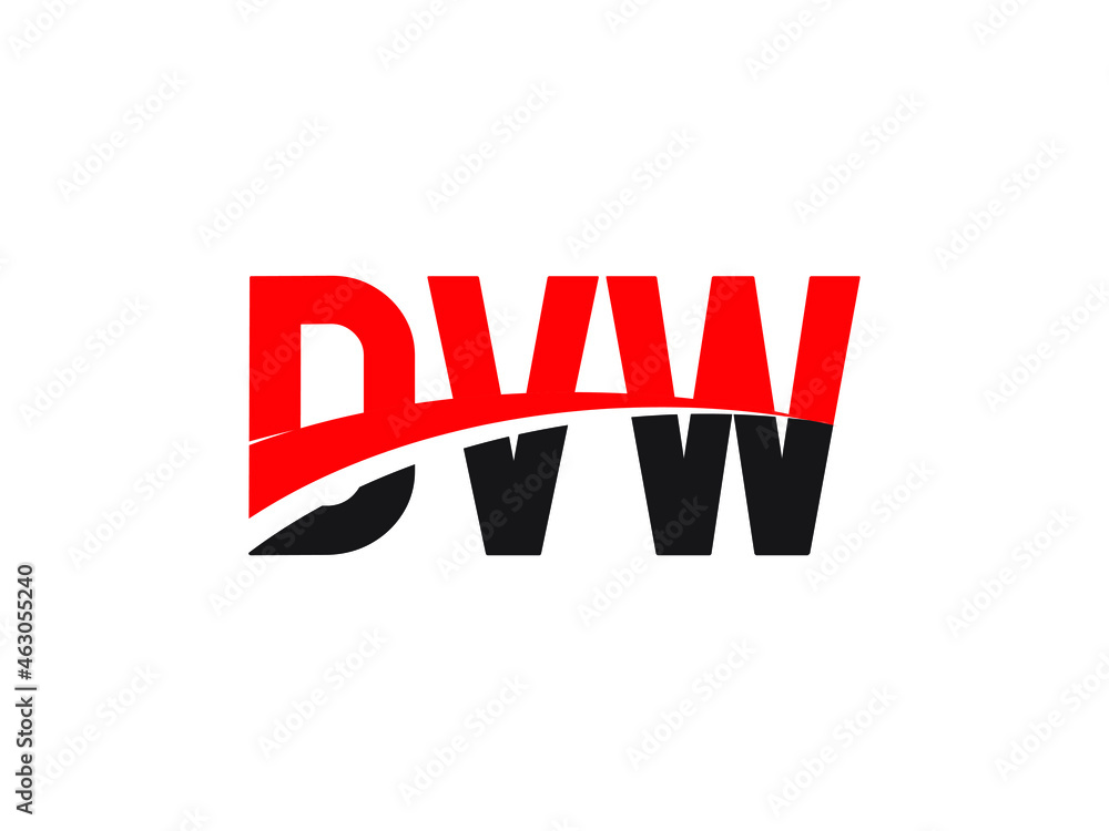DVW Letter Initial Logo Design Vector Illustration