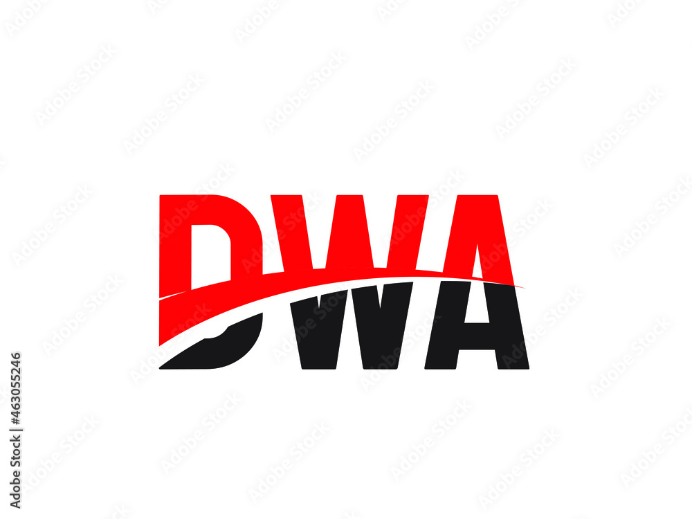DWA Letter Initial Logo Design Vector Illustration