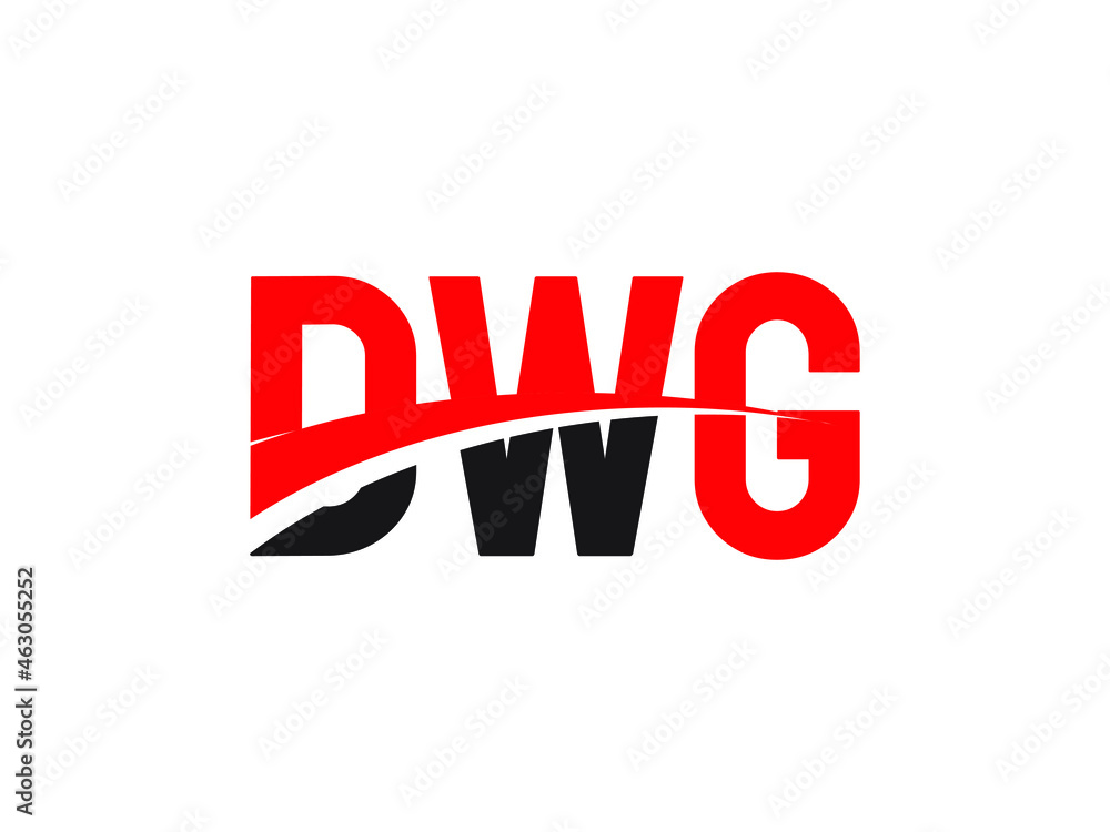 Fototapeta premium DWG Letter Initial Logo Design Vector Illustration