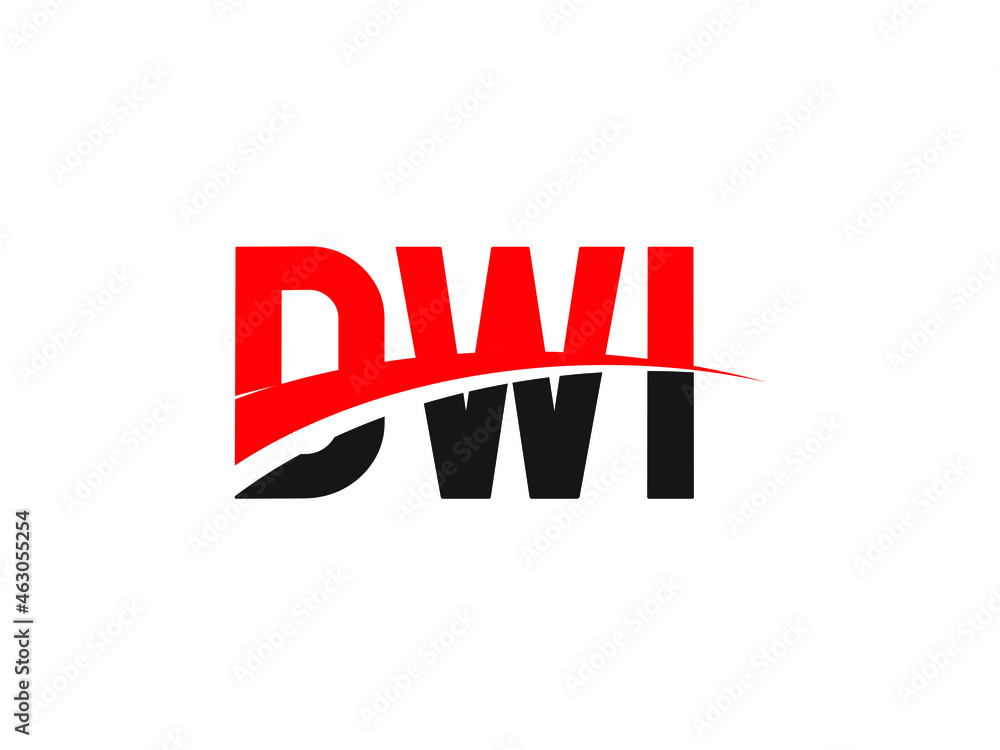 DWI Letter Initial Logo Design Vector Illustration