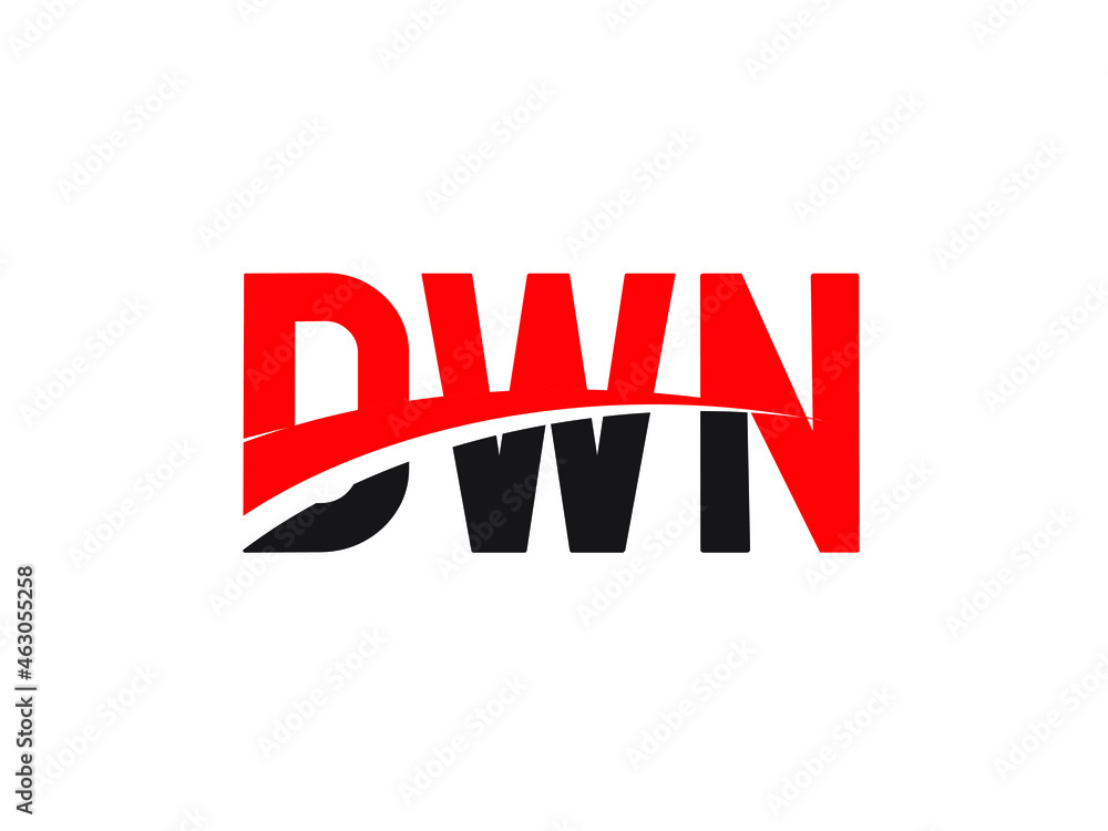 DWN Letter Initial Logo Design Vector Illustration DWN Letter Initial Logo Design Vector Illustration
