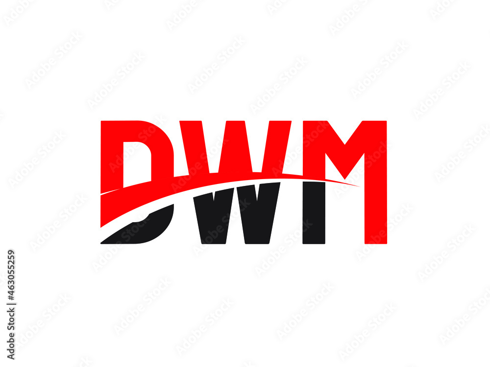 DWM Letter Initial Logo Design Vector Illustration