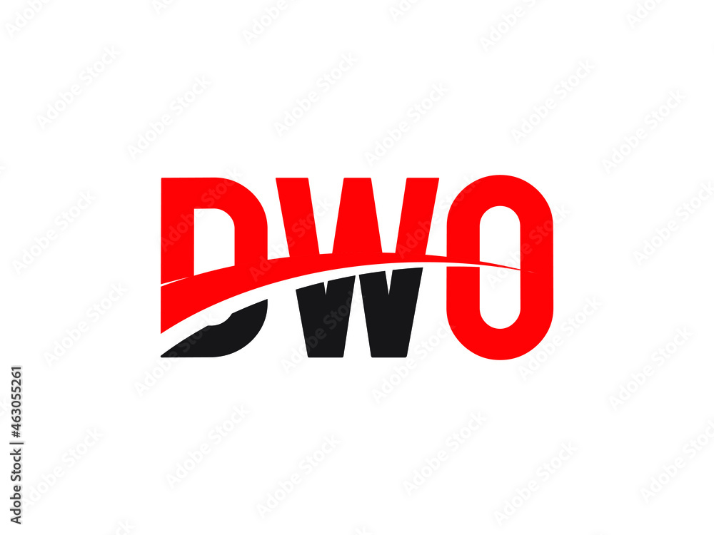 DWO Letter Initial Logo Design Vector Illustration