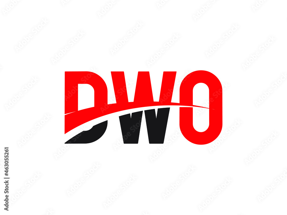 Fototapeta premium DWO Letter Initial Logo Design Vector Illustration