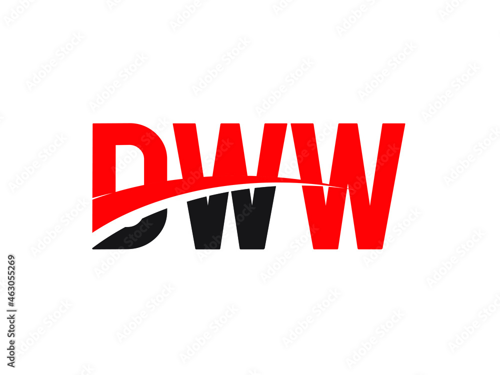 DWW Letter Initial Logo Design Vector Illustration DWW Letter Initial Logo Design Vector Illustration