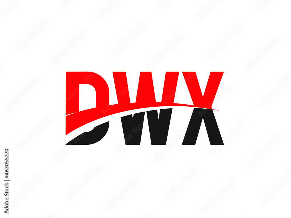 DWX Letter Initial Logo Design Vector Illustration