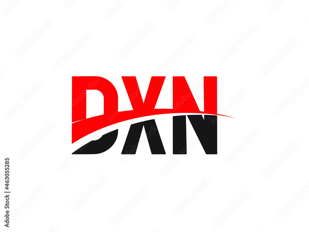 DXN Letter Initial Logo Design Vector Illustration