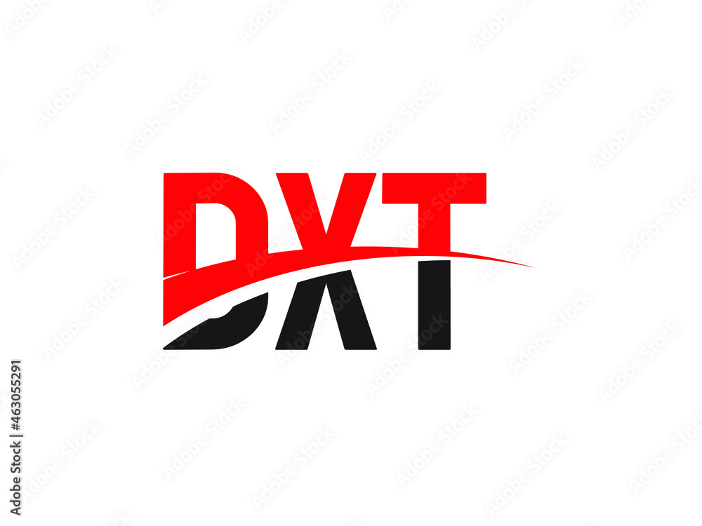 Fototapeta premium DXT Letter Initial Logo Design Vector Illustration