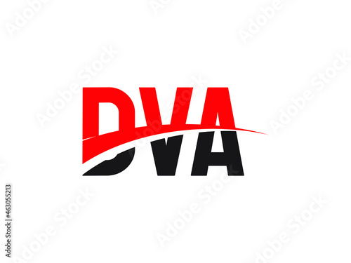 DVA Letter Initial Logo Design Vector Illustration