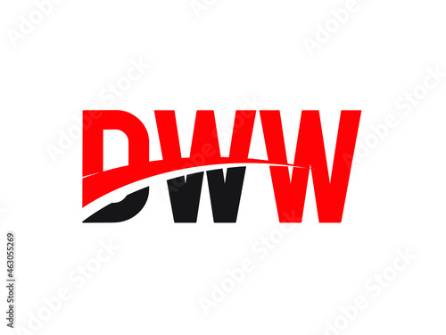 DWW Letter Initial Logo Design Vector Illustration