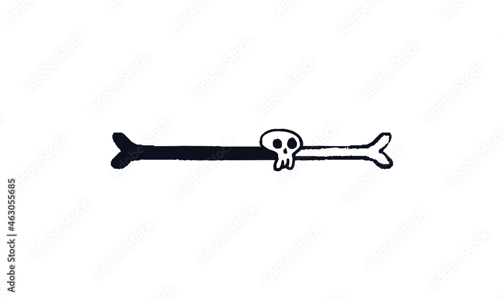 Doodle bone loading bar. Progress bar 70 percent bone with skull doodle download indicator. Vector stock illustration black on white sketch. Doodle bone loading bar. Progress bar 70 percent bone with skull doodle download indicator. Vector stock illustration black on white sketch.