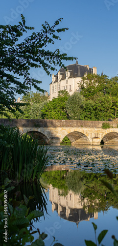 Smartphone Wallpaper, Raoul Castel  above Bridge in Chateauroux City, France photo