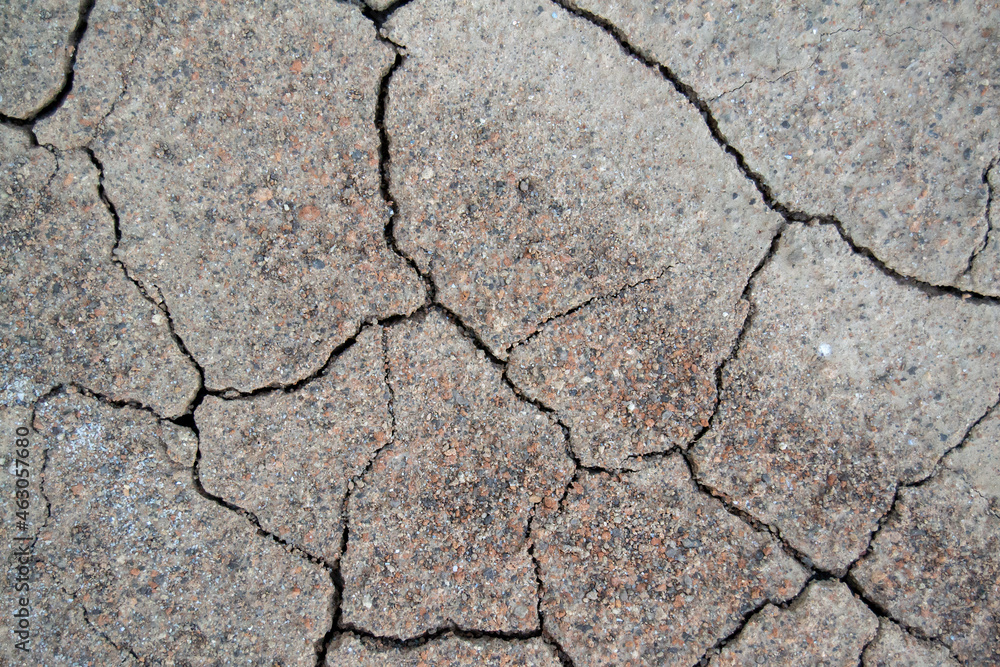 Fototapeta premium dry ground with cracks. texture with cracks. sand on the beach