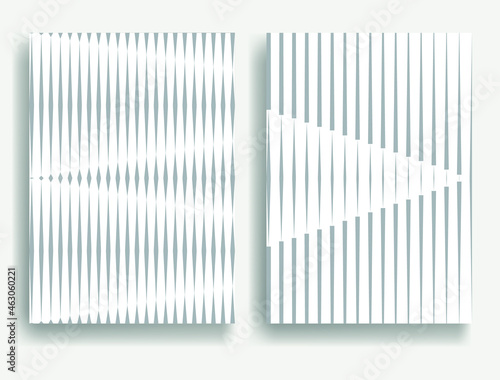 Abstract Geometric Stripe Pattern. Linear background in gray color. Vector.Speed lines background .