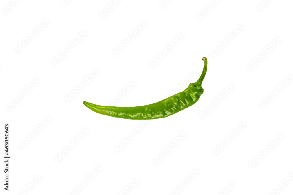 Fresh green chili peppers isolated on white background. Fresh green chili peppers isolated on white background.