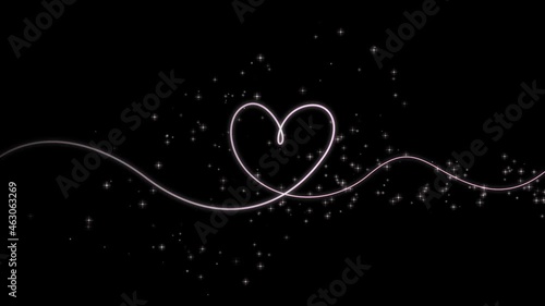 Heart_ribbon　②の素材を③のマスクで抜くと①のアルファ付の素材になります
