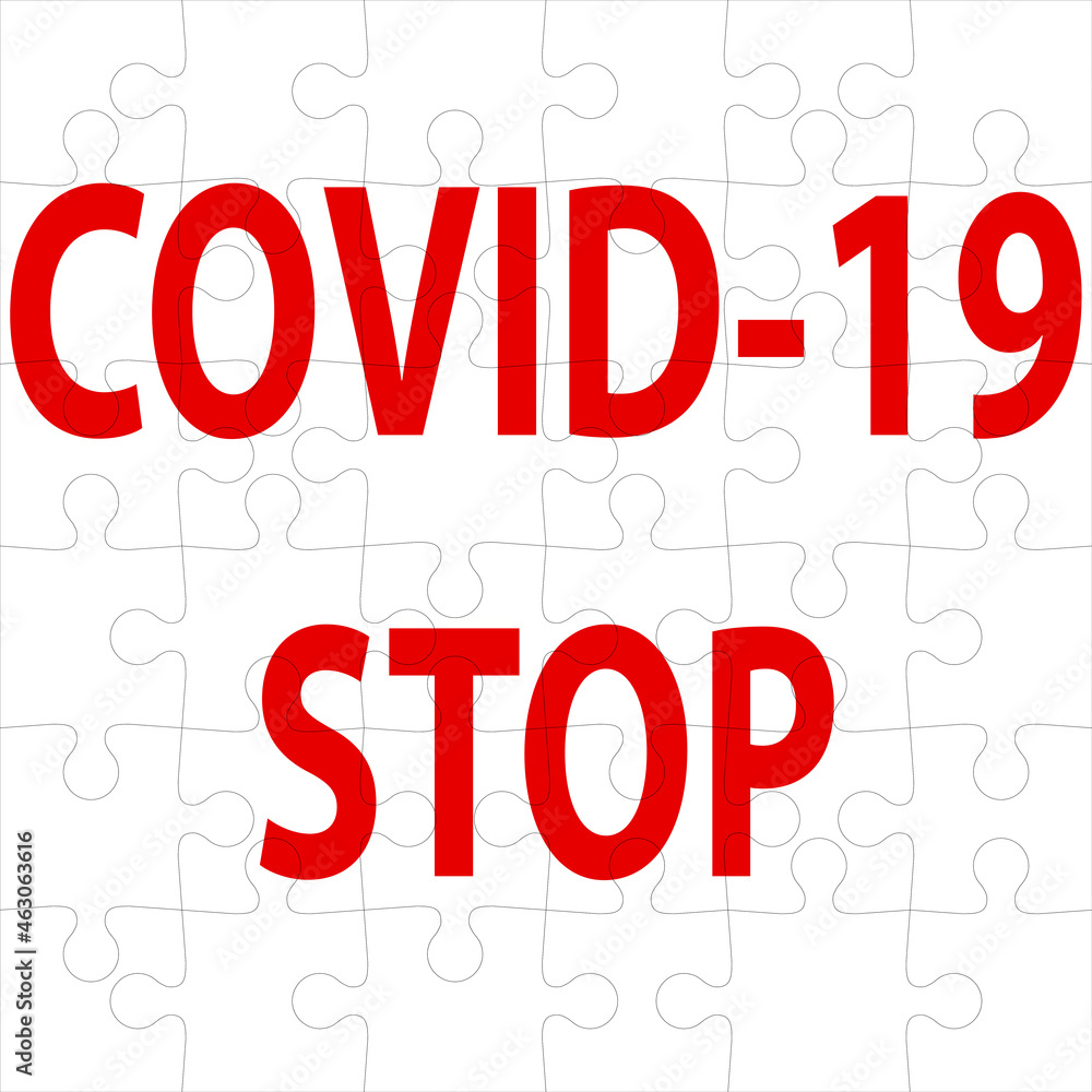 Background puzzle Stop SARS Covid Corona Virus sign. Background puzzle Stop SARS Covid Corona Virus sign.