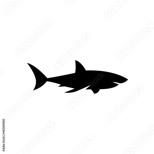 Illustration vector graphic template of shark silhouette logo