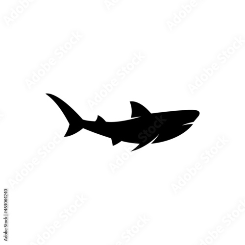 Illustration vector graphic template of shark silhouette logo