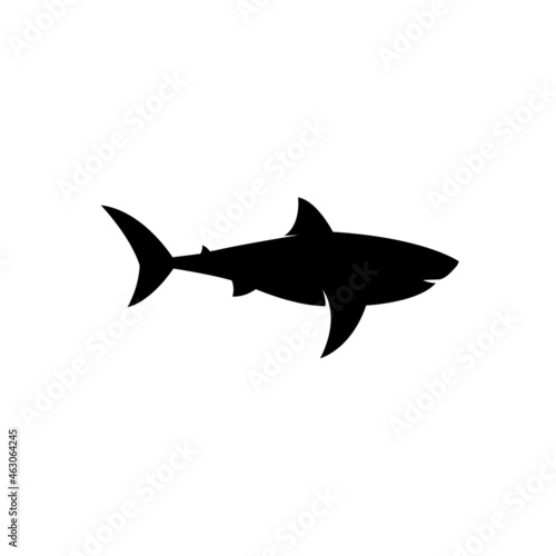 Illustration vector graphic template of shark silhouette logo